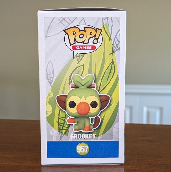 Pokemon Grookey Amazon Exclusive Flocked Funko NEW - Picture 2 of 9